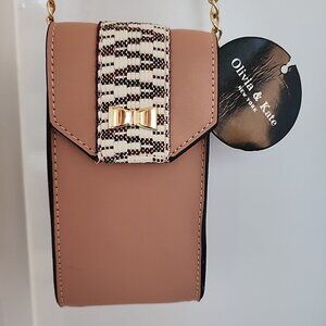 Olivia & Kate New York Crossbody Handbag Pink New with Tags